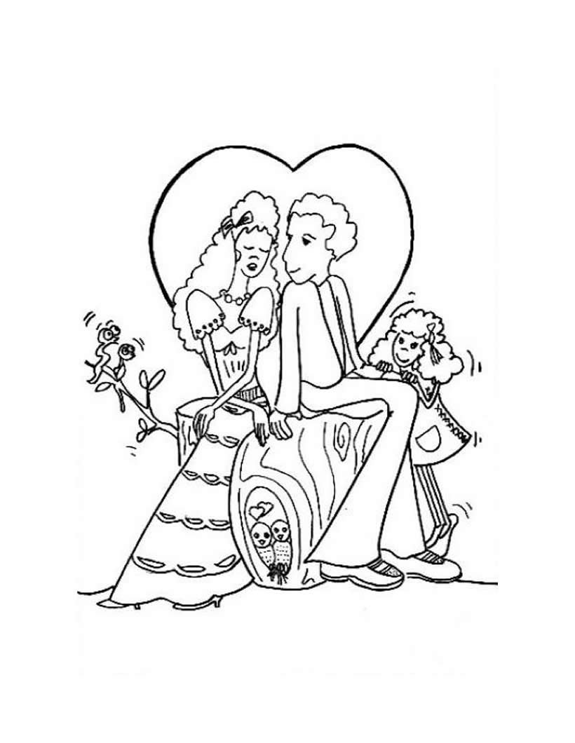 Ромео и Джульетта раскраска для детей