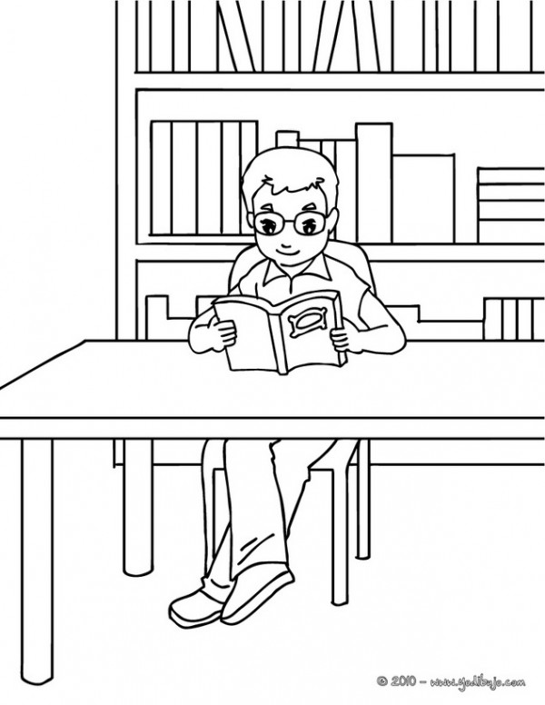 taking care of library books coloring pages - photo #38