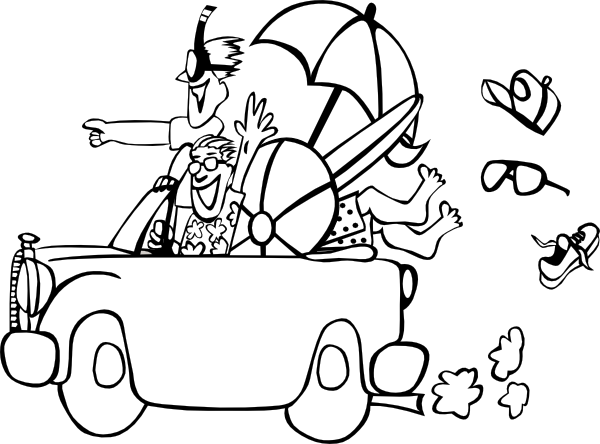 free travel clipart black and white - photo #10