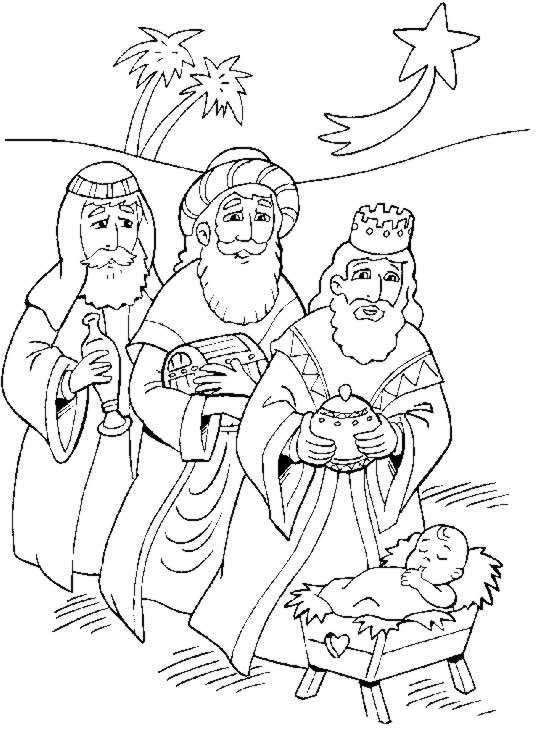 Dibujos de los Tres Reyes Magos para imprimir y colorear Colorear imágenes
