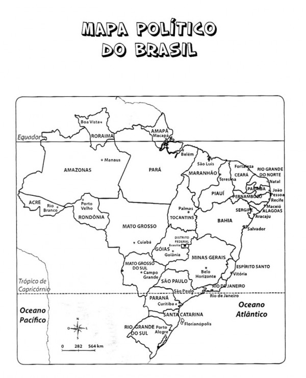 Mapas De Brasil Para Colorear Y Descargar Colorear Im Genes 153990