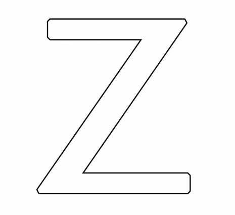 letras para colorear z