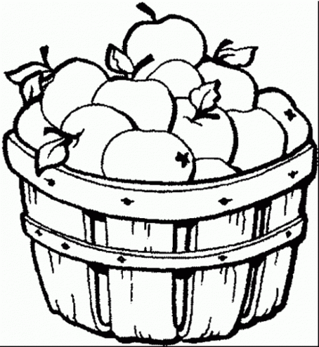 colorear-cesta-de-manzanas-dibujos-infantiles