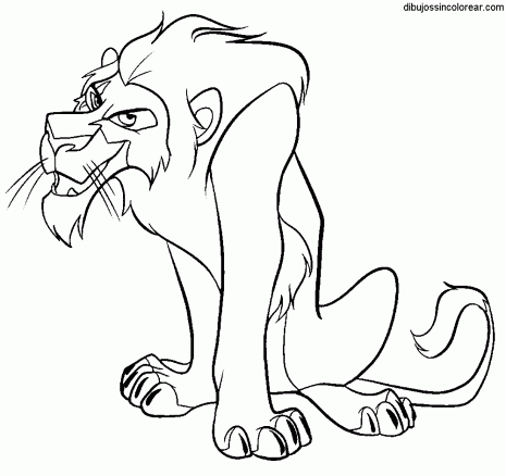 personajes del rey leon para colorear 4