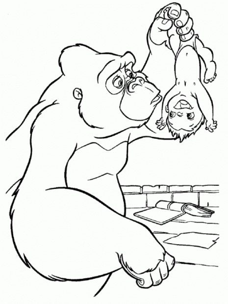 tarzan-de-bebe-con-un-gorila