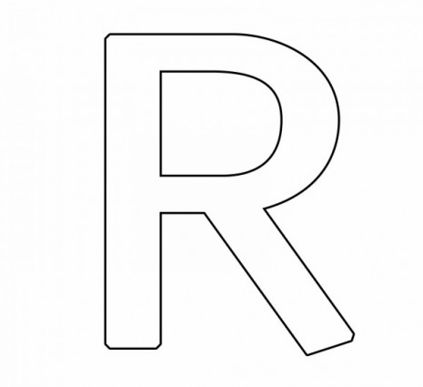 letras para colorear r