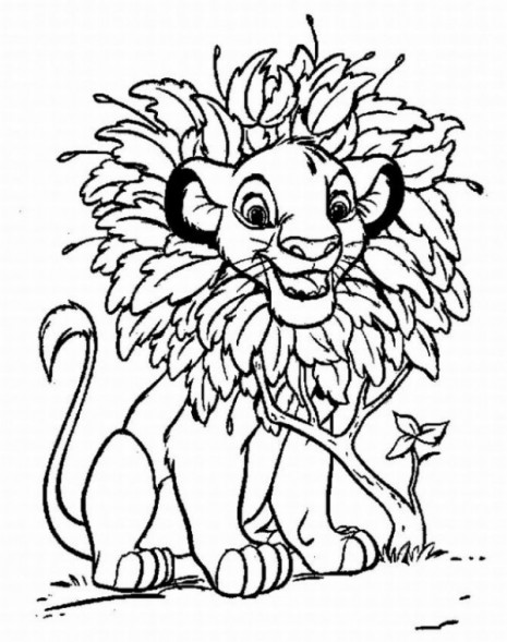 colorear-el-rey-leon-2-dibujos-infantiles