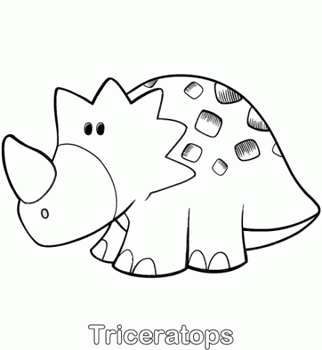 colorear-dibujo-del-triceratops