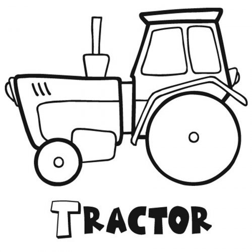 Lujosos tractores para colorear2