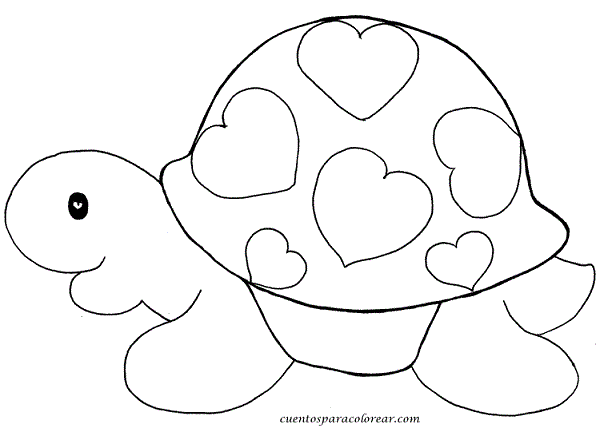 Dibujos de tortugas para colorear e imprimir