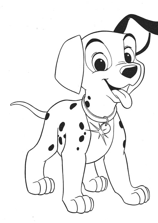 Dibujos-para-colorear-101-dalmatas-cachorro