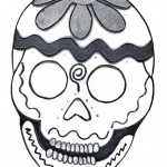 Dibujos de calaveras mexicanas para colorear en Halloween o Día de los Muertos