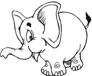 elefante para pintar-d10