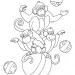 Dibujos para colorear de monos: Descargar e imprimir para pintar