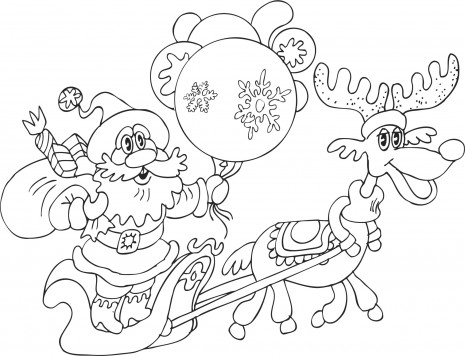 Dibujos infantiles de navidad para colorear 3