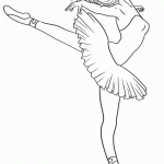 Bailarinas de ballet para colorear