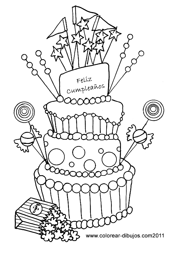 Felíz Cumpleaños – Dibujos para descargar, imprimir y 