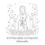 Día de la Inmaculada Concepción de María – Para colorear