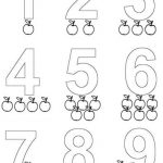 Dibujos de números para colorear