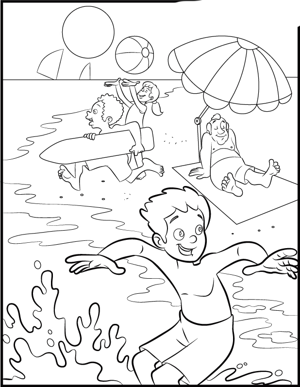 images of summer season for coloring pages - photo #10