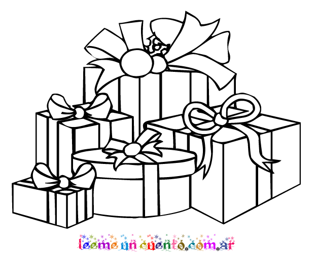 Dibujos de regalos navideños para colorear | Colorear imágenes