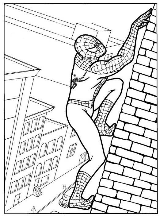 Hombre Araña o Spiderman para pintar | Colorear imágenes