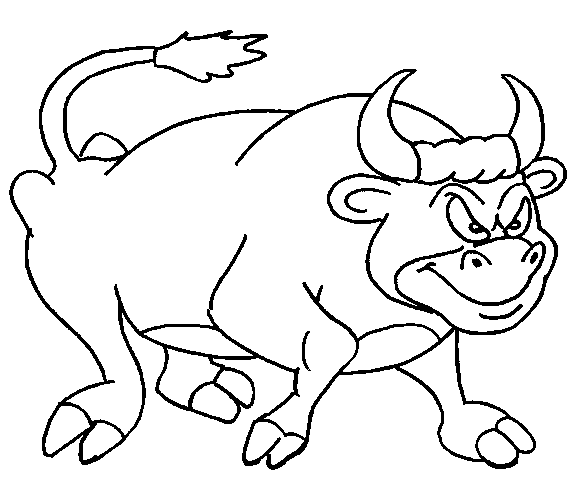 Dibujos de toros para pintar | Colorear imágenes