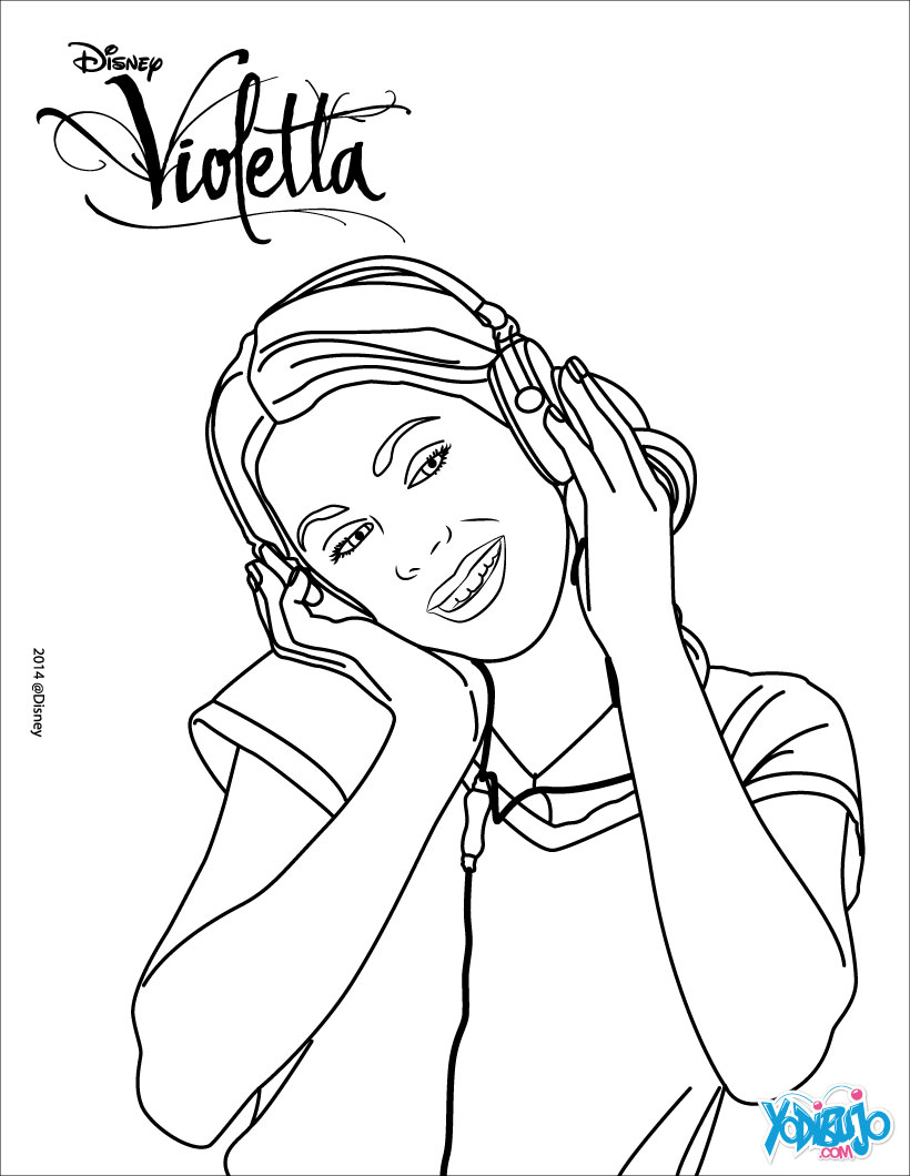 Dibujos de Violetta para pintar | Colorear imágenes