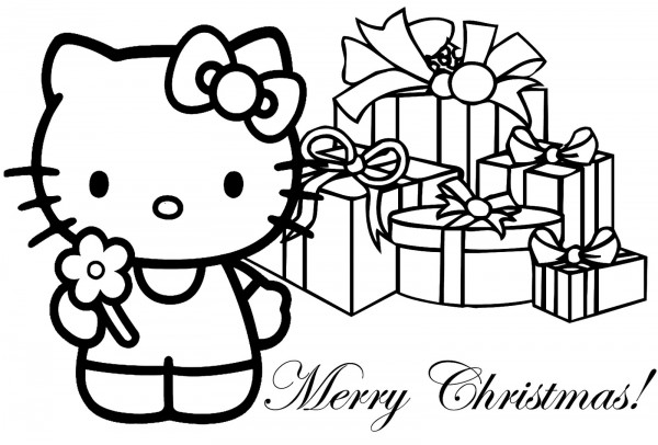 Dibujos Para Colorear De Hello Kitty En Navidad Colorear Imágenes