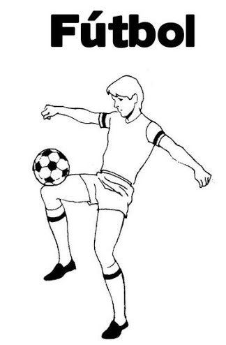 Imágenes para pintar de futbol para el Día del Futbolista el 14 de mayo