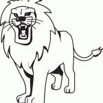 Dibujos de leones salvajes para imprimir y pintar