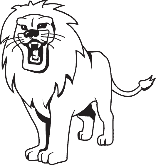 Dibujos de leones salvajes para imprimir y pintar | Colorear imágenes