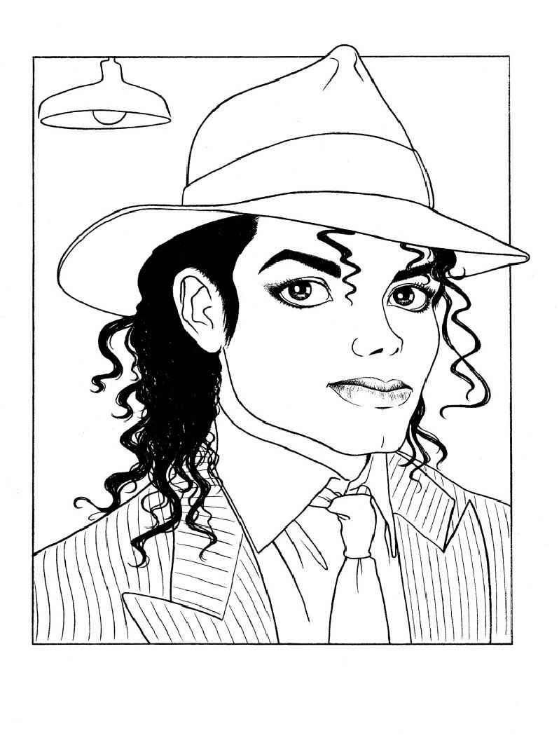 Dibujos para pintar de Michael Jackson Colorear imágenes