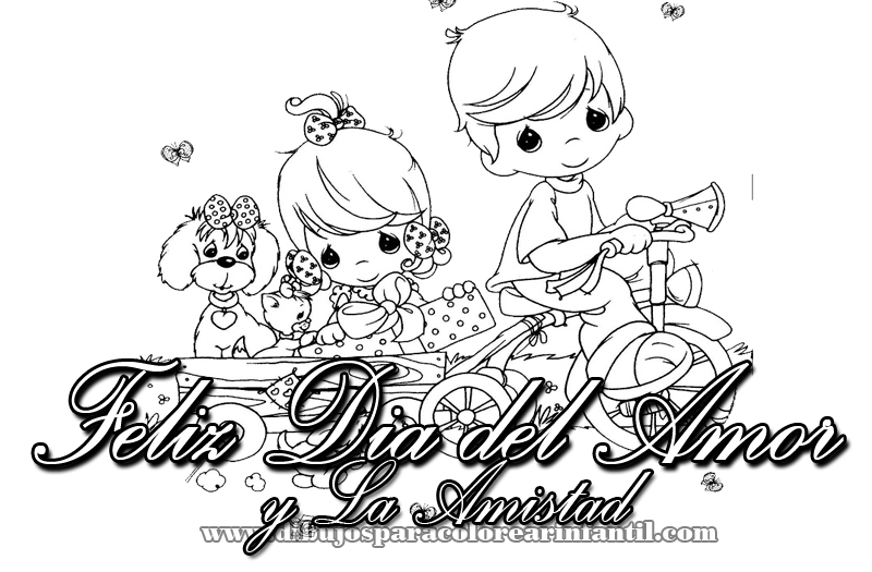 Dibujos infantiles de Felíz Día del Amor y la Amistad para ...