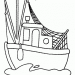 Coloreando dibujos de barcos pesqueros