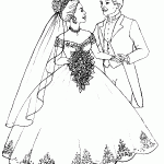 Dibujos de bodas para descargar, imprimir y pintar