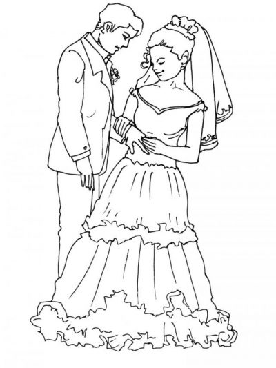 Dibujos del Día del Matrimonio para colorear | Colorear imágenes