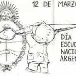 Día del Escudo Nacional Argentino para colorear