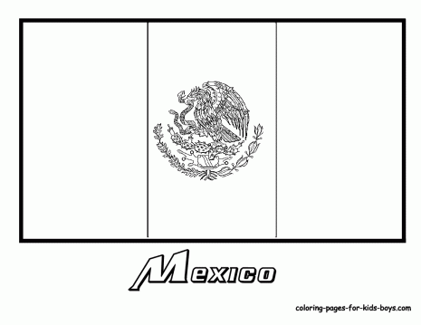 bandera-de-México-para-colorear
