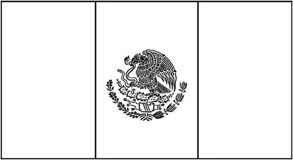 Dibujos de la Bandera de México para descargar, imprimir y