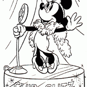 Singer-Minnie-and-mickey-mouse-coloring-pages-300x300