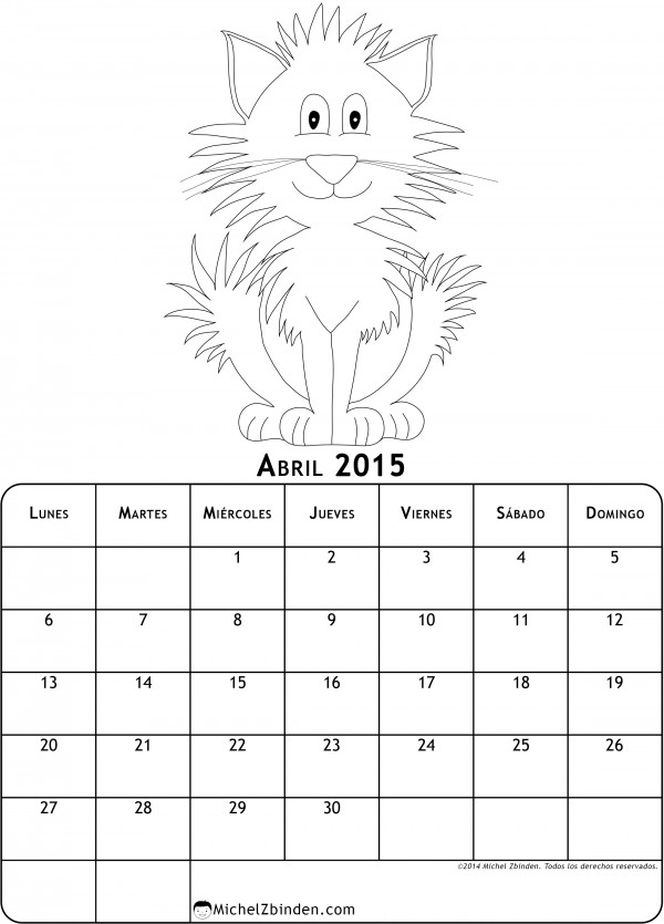 calendario-abril-2015-dibujo-para-colorear-gato-l