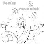 Dibujos del Domingo de Resurrección para descargar, imprimir y pintar