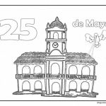 Muchos dibujos para pintar del Cabildo de Buenos Aires y del 25 de mayo de 1810