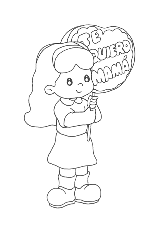 Happy Mother S Day Dibujos Para Imprimir Y Colorear En El Dia De