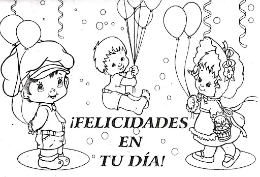 Dibujos de Felíz día a todos los niños y niñas para 