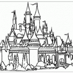 Dibujos de castillos de Disney para colorear