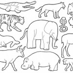 Plantillas con dibujos de animales para pintar y recortar