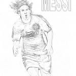Dibujos de jugadores de fútbol famosos para pintar: Messi, Cristiano y Neymar para colorear