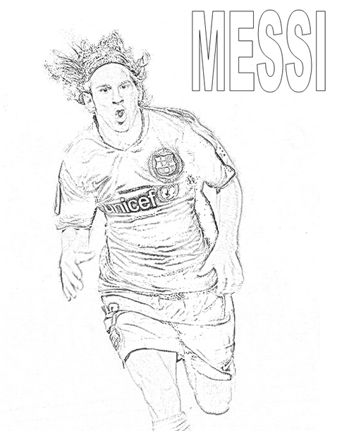  Dibujos de jugadores de fútbol famosos para pintar  Messi, Cristiano y Neymar para colorear